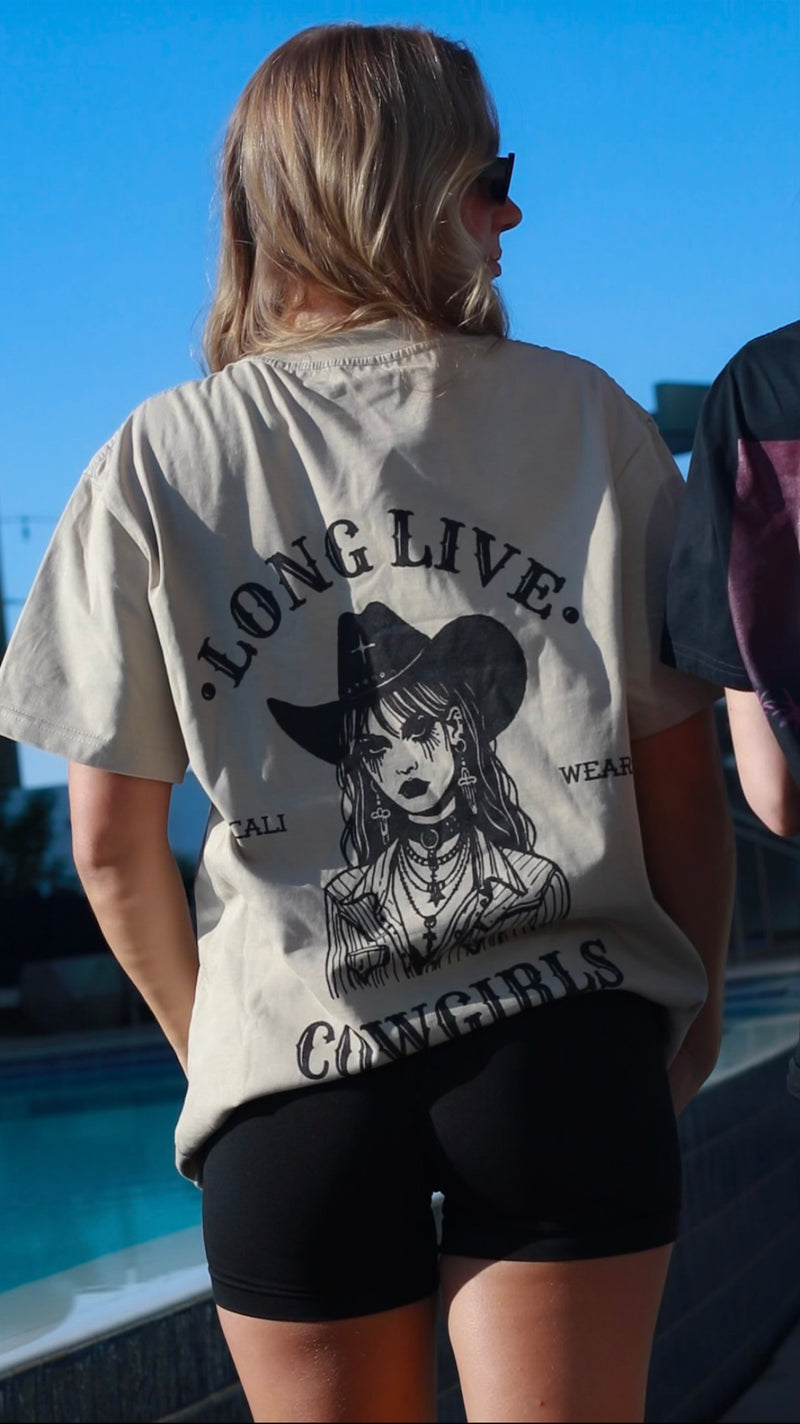 TAN COWGIRL TEE