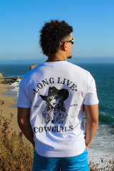 WHITE COWGIRL TEE