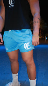 BABY BLUE MESH SHORT